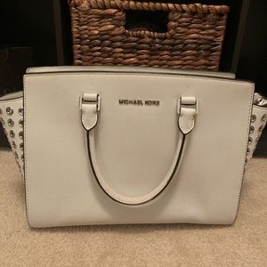 White Leather Michael Kors Bag - image 1